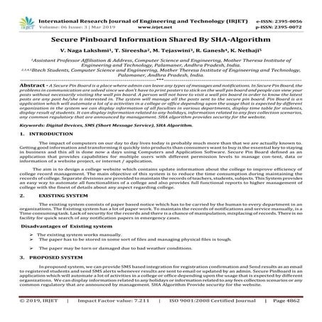 IRJET- Secure Pinboard Information Shared By Sha-Algorithm