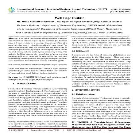 IRJET- Web Page Builder