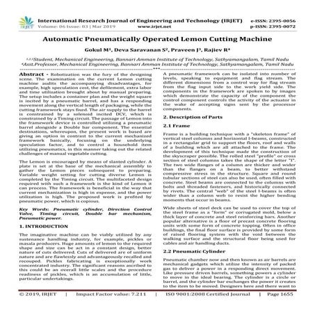 Design And Fabrication of Pneumatic Paper Cup Making Machine | PDF