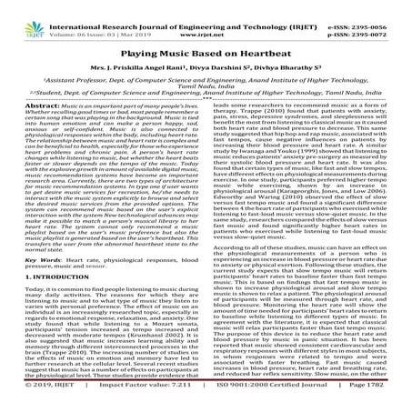 A Review of ECG signals for Human Emotion Detection | PDF