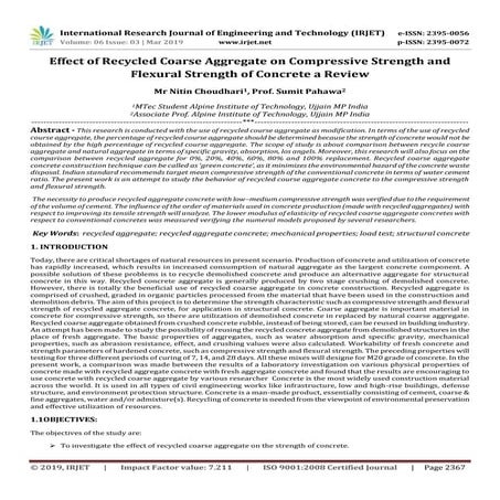 Study on Recycled Aggregate Concrete | PDF
