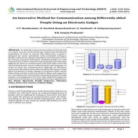 IRJET-  	  An Innovative Method for Communication Among Differently Abled Peo...