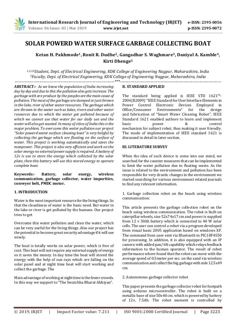 autonomous garbage collector robot