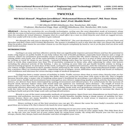 Benefits of cycling | PDF