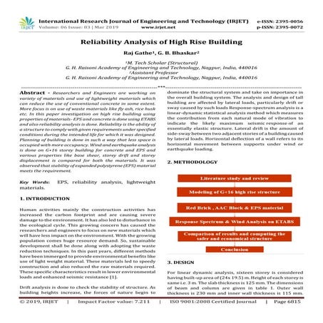Comparative Study of Static and Dynamic Seismic Analysis of ...