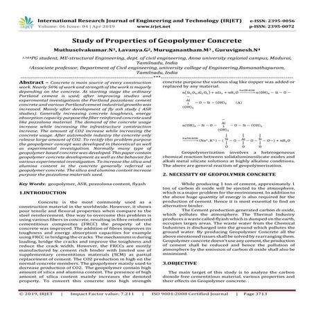 A Study on the Properties of Geopolymer Concrete Modified with Nano ...