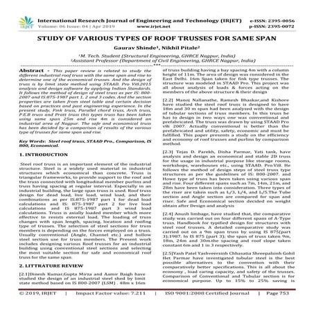 COMPARATIVE STUDY ON ANALYSIS AND DESIGN OF TRUSS USING MANUAL ...