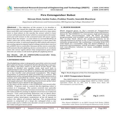 IRJET- Fire Extenguisher Robot