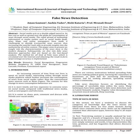 IRJET- Fake News Detection