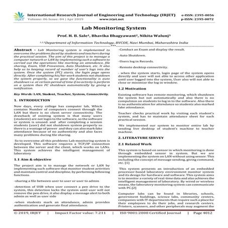 IRJET - Computer Laboratory Management System for Improving Teaching ...