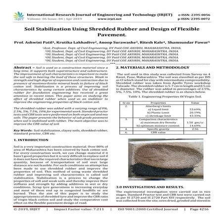 Soil Stabilization using Waste Cotton Clothes Coated with Bitumen | PDF
