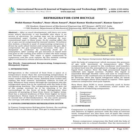 IRJET- Refrigerator Cum Bicycle