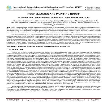 IRJET- Roof Cleaning and Painting Robot