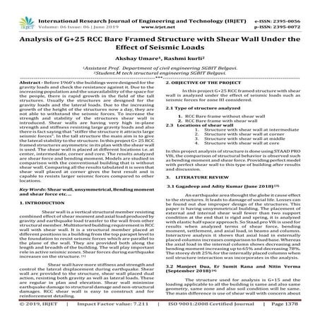 IRJET-Analysis of G+25 RCC Bare Framed Structure with Shear Wall Under the Ef...