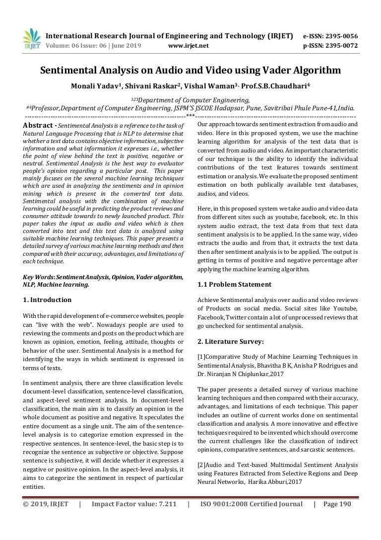 vader machine learning