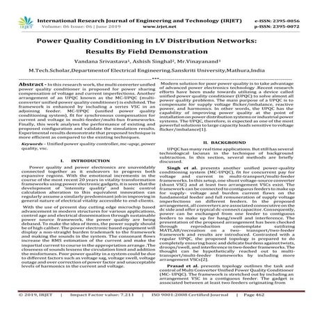 IRJET- Power Quality Conditioning in LV Distribution Networks:Results by Fiel...