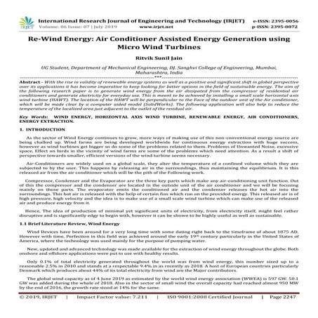 Design & Structural Analysis of a Small Wind Turbine Blade for ...