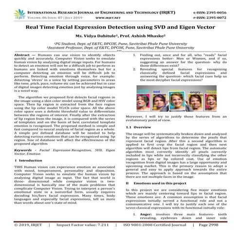 Facial expression using 3 d animation | PDF