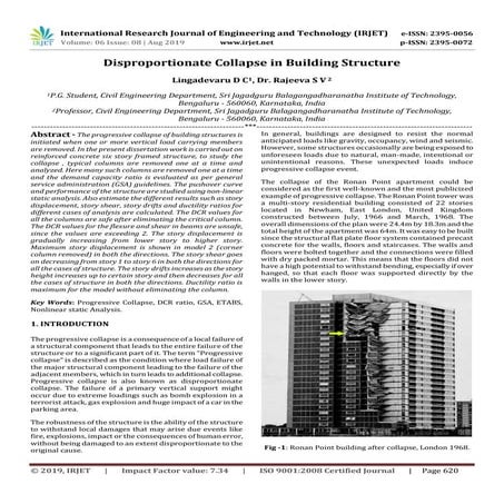IRJET- Disproportionate Collapse in Building Structure