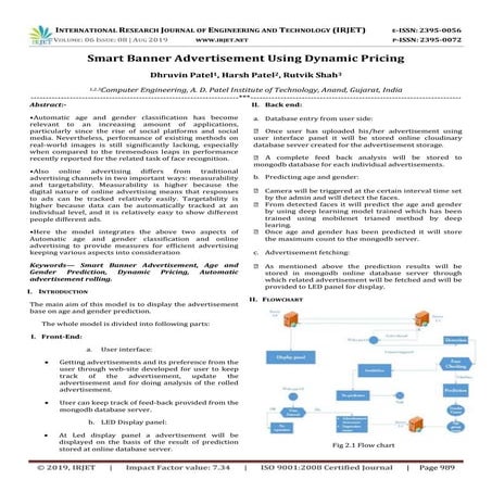 IRJET- Smart Banner Advertisement using Dynamic Pricing