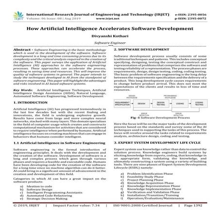 IRJET- How Artificial Intelligence Accelerates Software Development