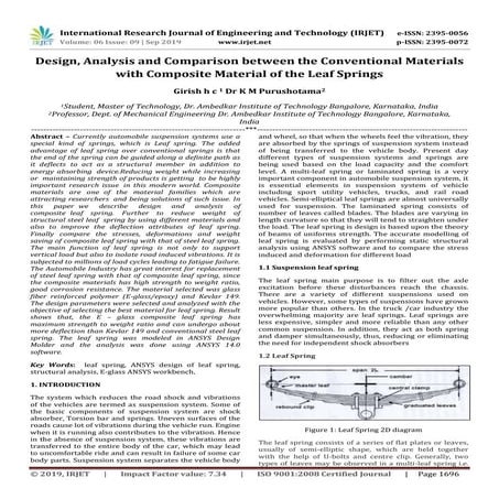IRJET- Design, Analysis and Comparison between the Conventional Materials wit...