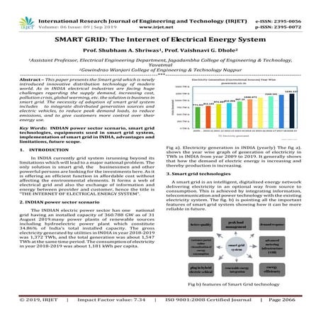 IRJET- SMART GRID: The Internet of Electrical Energy System