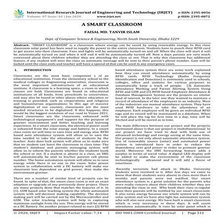 IRJET- A Smart Classroom