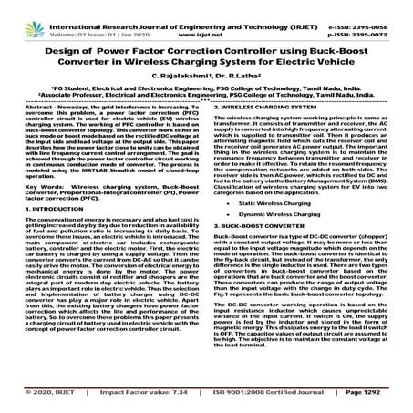 IRJET- Design of Power Factor Correction Controller using Buck-Boost Converte...
