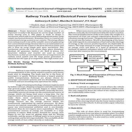 IRJET-  	  Railway Track based Electrical Power Generation