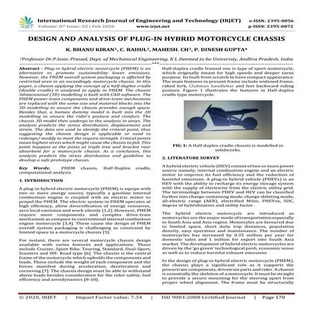 Design of a Moto3 Racing Motorcycle | PDF