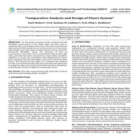 Comparative Study of Analysis of G 6 Building for Different Seismic ...