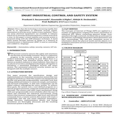 IRJET - Smart Industrial Control and Safety System