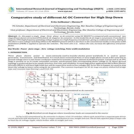 IRJET - Comparative Study of Different AC-DC Converter for High Step Down