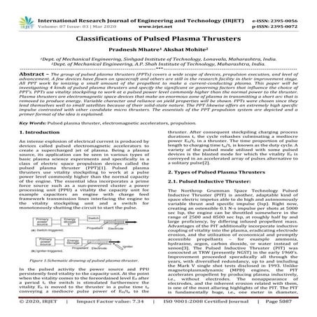 Plasma propulsion engine | PPTX