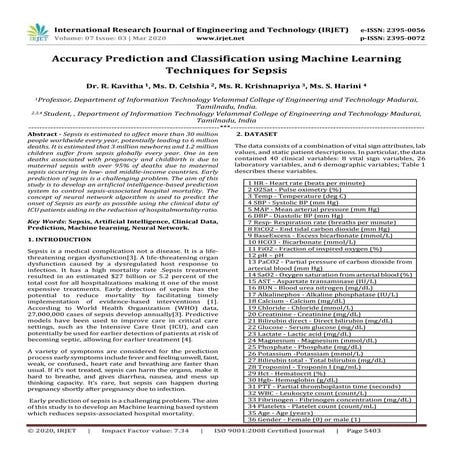 IRJET - Accuracy Prediction and Classification using Machine Learning ...