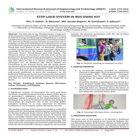 IRJET- Step Lock System in Bus using IoT