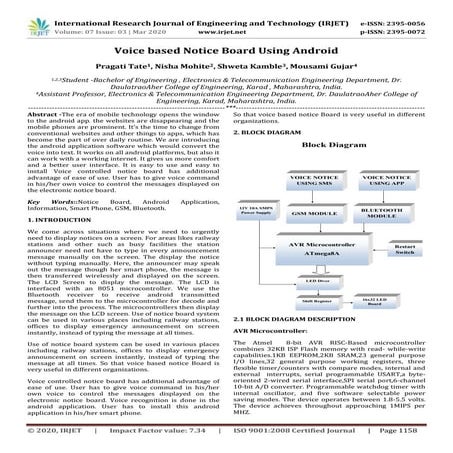 IRJET -  	  Voice based Notice Board using Android