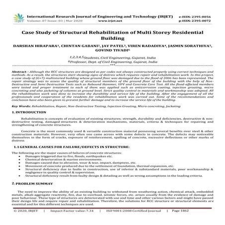 Rehabilitation Of Multi Storey Residential Building | PDF
