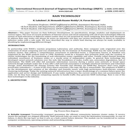 IRJET - Rain Technology