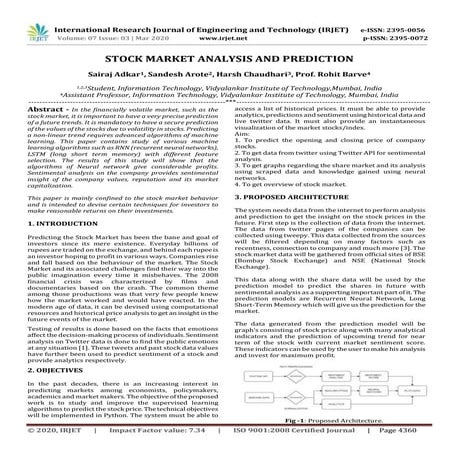 IRJET - Stock Market Analysis and Prediction