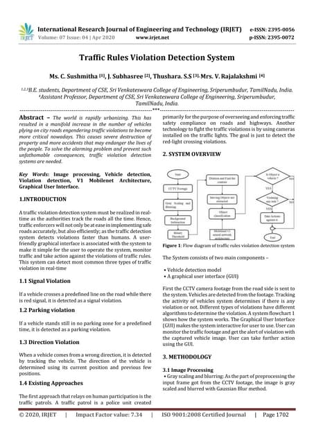 IRJET - Traffic Rules Violation Detection System