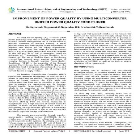 Controller Design of UPQC for Enhancing Power Quality in Distribution ...