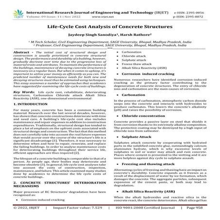 Life-Cycle Cost Analysis of Concrete Structures