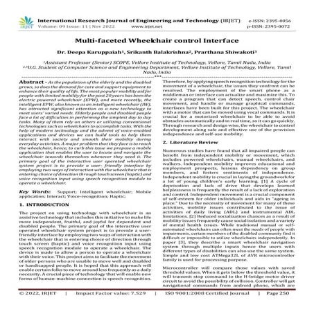 Multi-faceted Wheelchair control Interface
