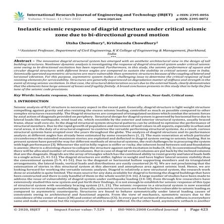 Inelastic seismic response of diagrid structure under critical seismic zone d...