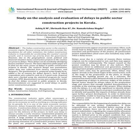 A case study of Delay Analysis of construction project: Al Kut Olympic ...