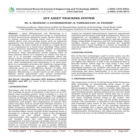 IOT ASSET TRACKING SYSTEM