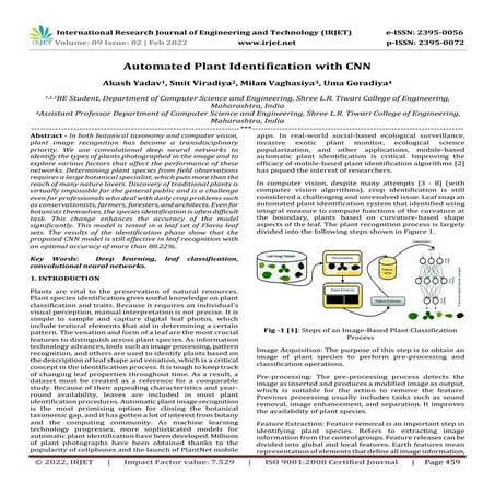 Automated Plant Identification with CNN