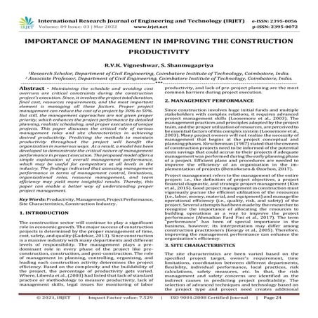 Effective Project Management in Construction | PDF